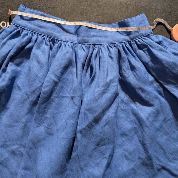 Full circle linen skirt with matching suspenders - Picture 10 of 10